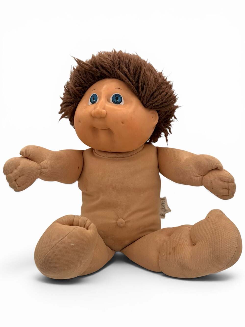 Coleco Cabbage Patch Kids Doll with Brown Hair and Xavier Roberts Signature